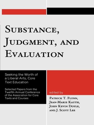 cover image of Substance, Judgment, and Evaluation